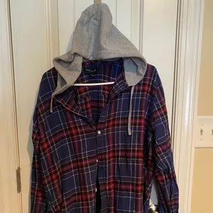 PacSun Mens Hoodie Flannel